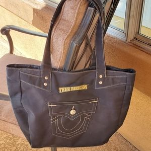 True Religion Canvas Tote